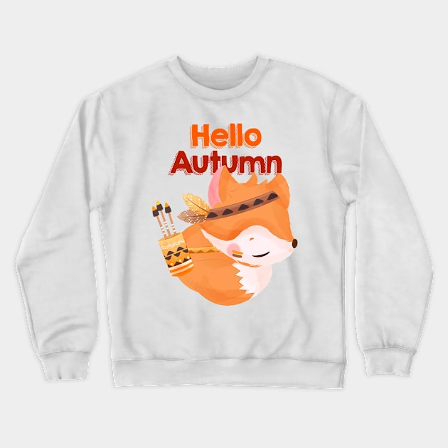 Cute foxes Crewneck Sweatshirt by yvi